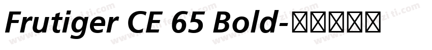 Frutiger CE 65 Bold字体转换